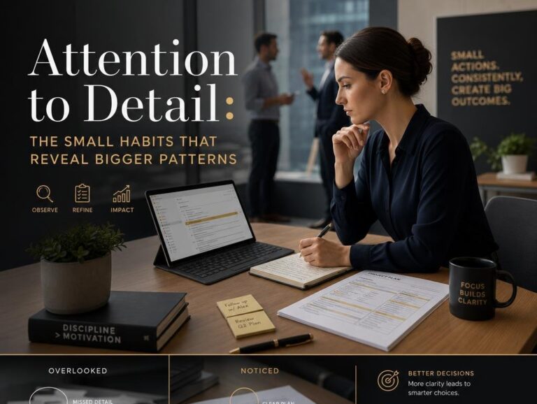 Attention to details